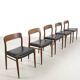 Dining Chairs by Niels Møller, Set of 5