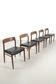 Chaises de salle à manger par Niels Møller, ensemble de 5