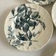 Set of 6 plates Creil Montereau Pomona iron earth early 20th