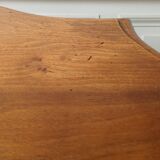 Table console tripode "violon" en noyer blond
