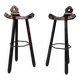 Mid Century Brutalist Bar Stools - Set of 2, 1960s