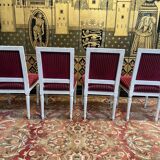 Suite of 4 Louis XVI style chairs