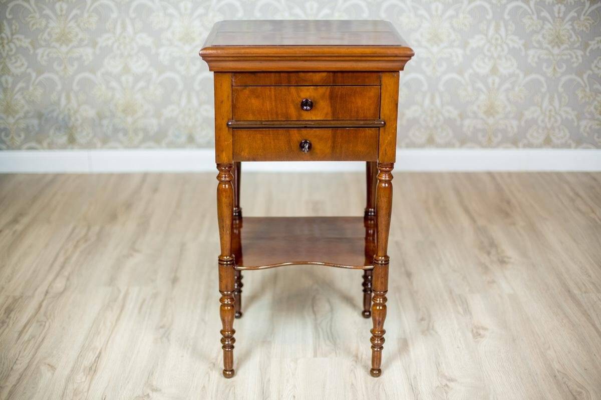 Antique Dressing Table in Brown Venered with Mahogany, 1860