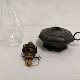 Pewter oil lamp