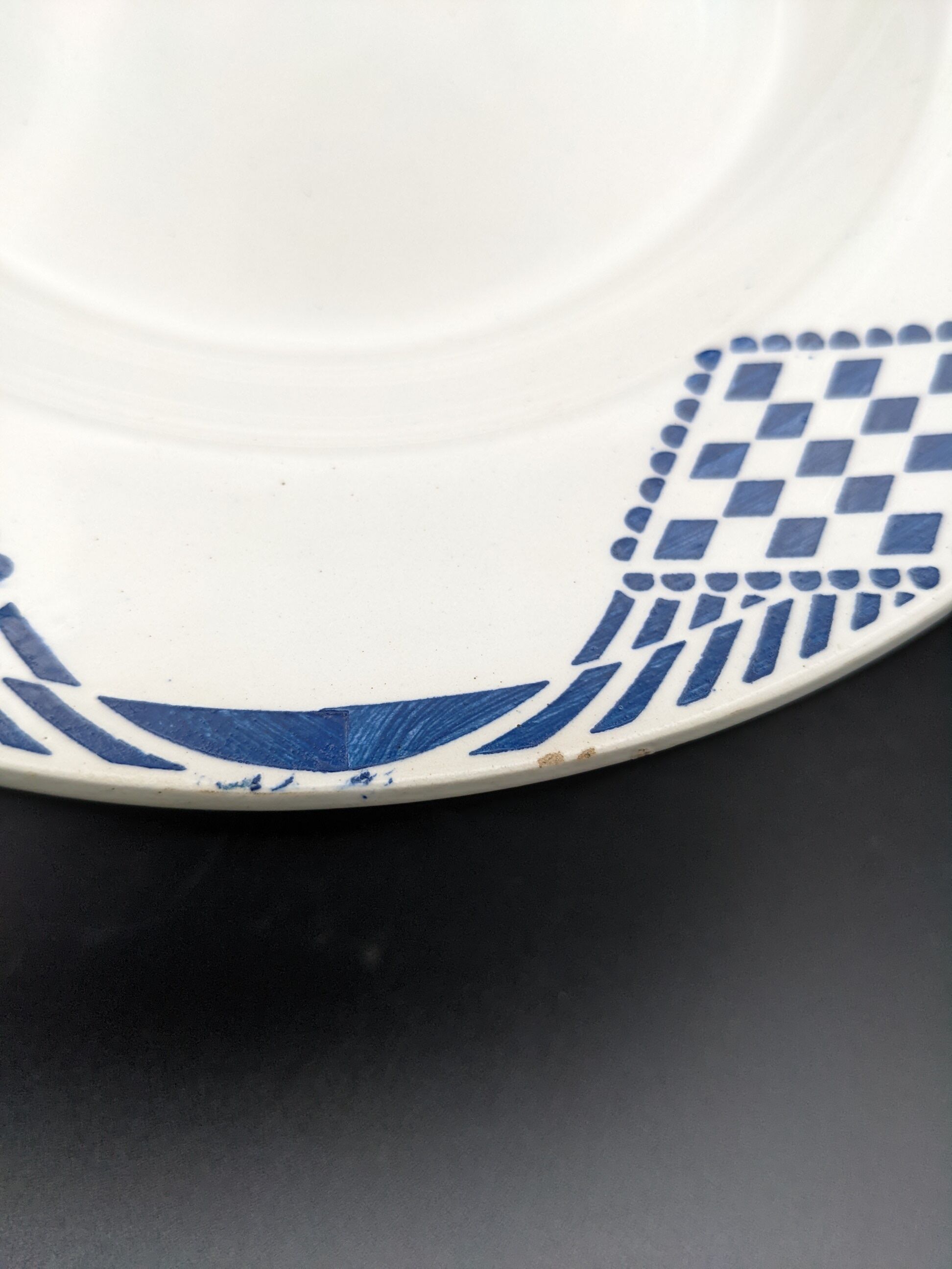 Set of 4 hollow plates Moulin des loups Orchies Hamage model Pantin vintage