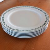 5 flat plates "Nobilis" Sarreguemines
