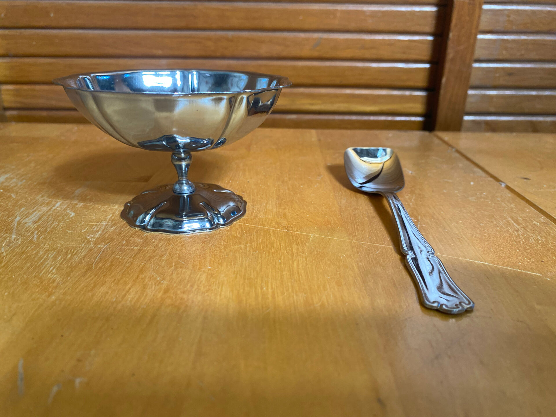 Ice Cream Service GUY DEGRENNE Tray + 6 Bowls + 6 Vintage Spoons