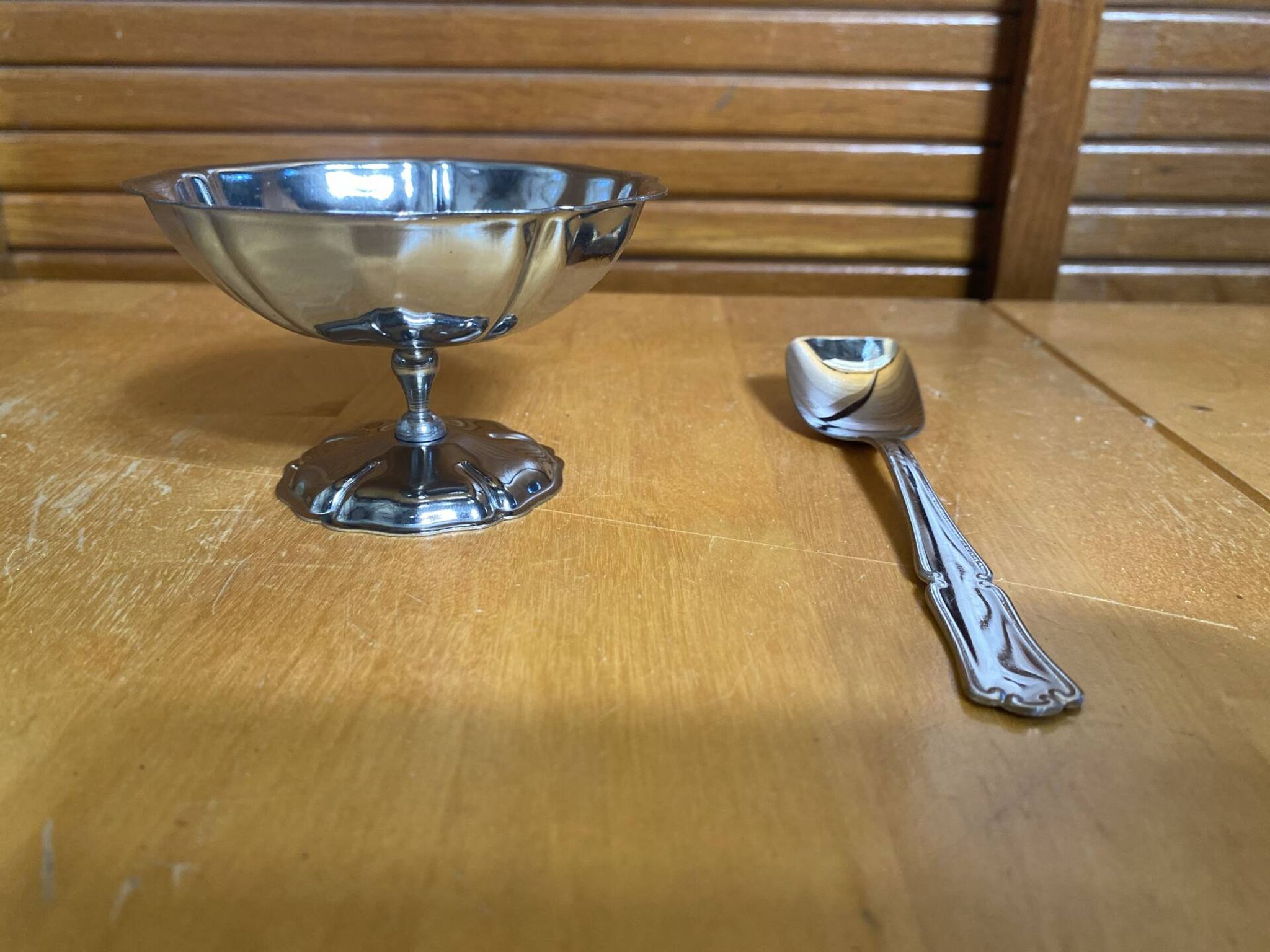Ice Cream Service GUY DEGRENNE Tray + 6 Bowls + 6 Vintage Spoons