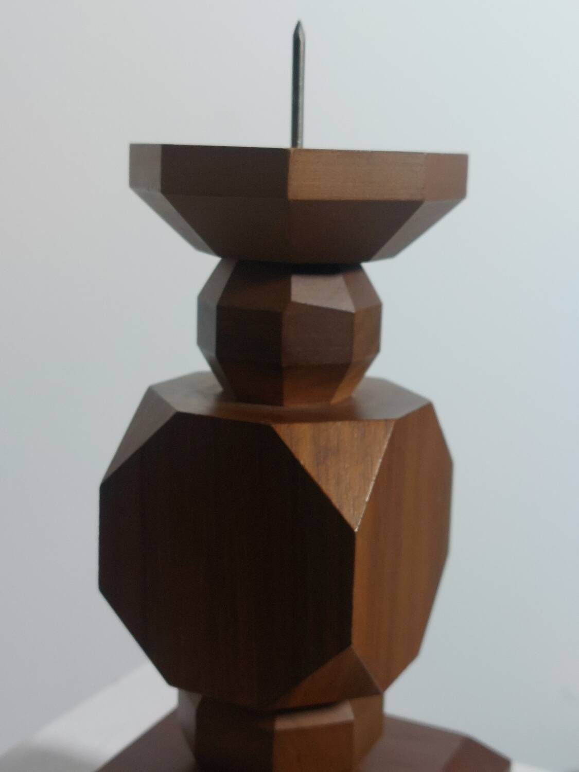 Vintage geometric candlestick from the 1950s.