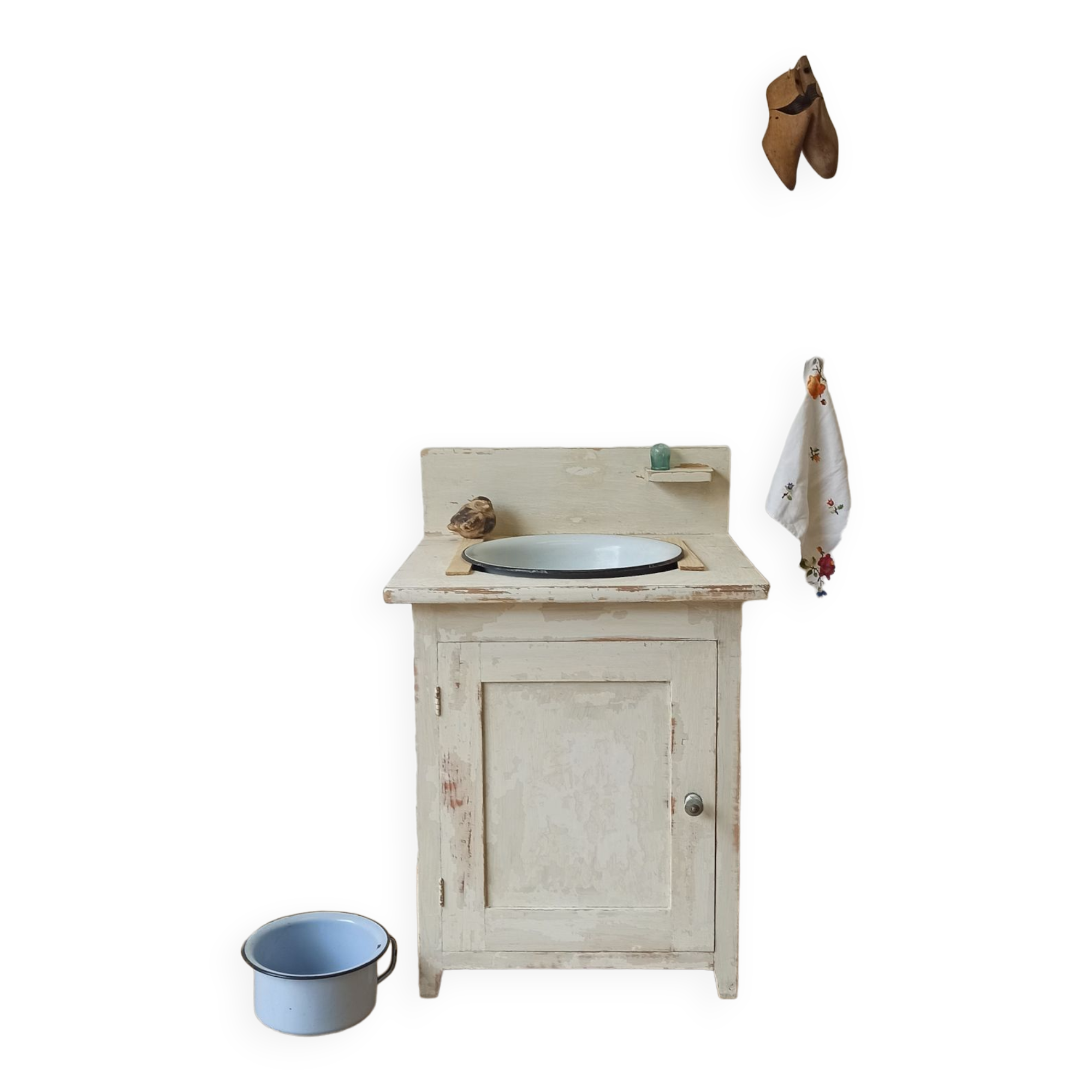 Old Wooden Wash Basin 50s.