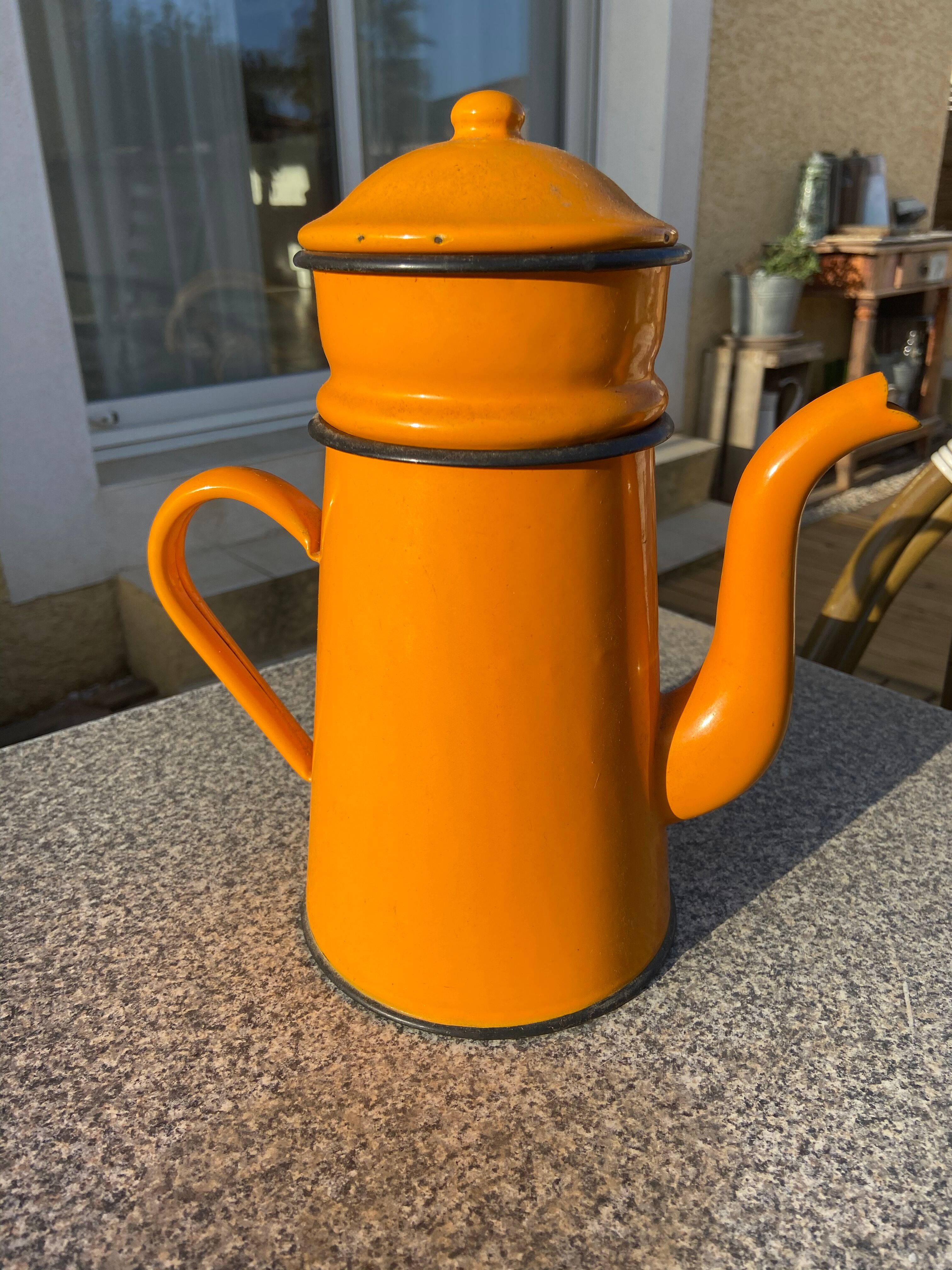 Vintage enamelled coffee maker