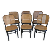 Set of 6 chairs no. 811 after Hoffmann, 1990s
