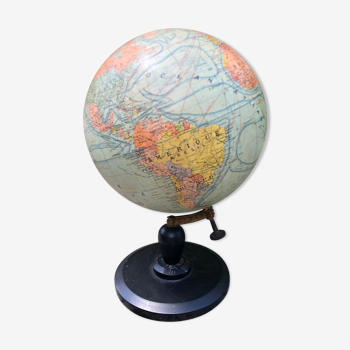 World map world globe nineteenth