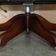 Fauteuil Chesterfield vintage en cuir vieilli