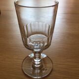 3 old faceted glasses
