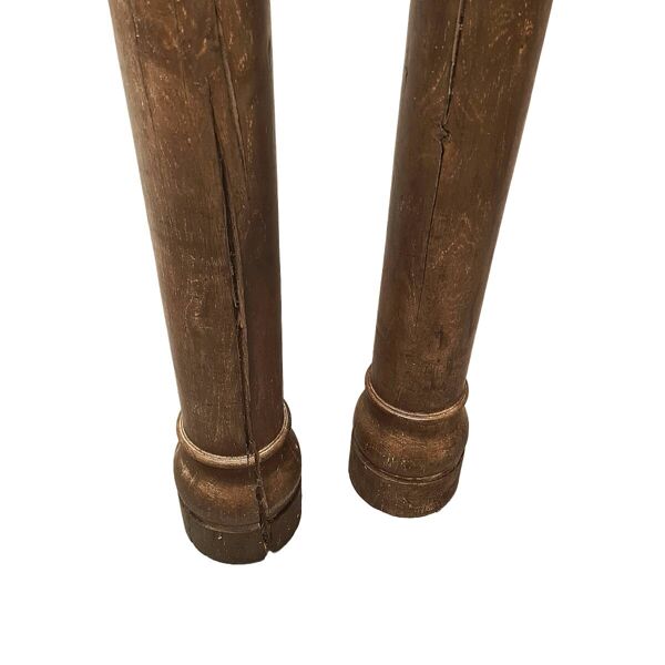 Colonnes anciennes en chêne français, du milieu du 19e siècle