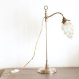 Old lamp rises and falls flame