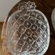 Vintage service à fruits en verre moulé ananas