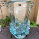 Large Daum Nancy vase Lorraine cross blue Sorcy model 1930