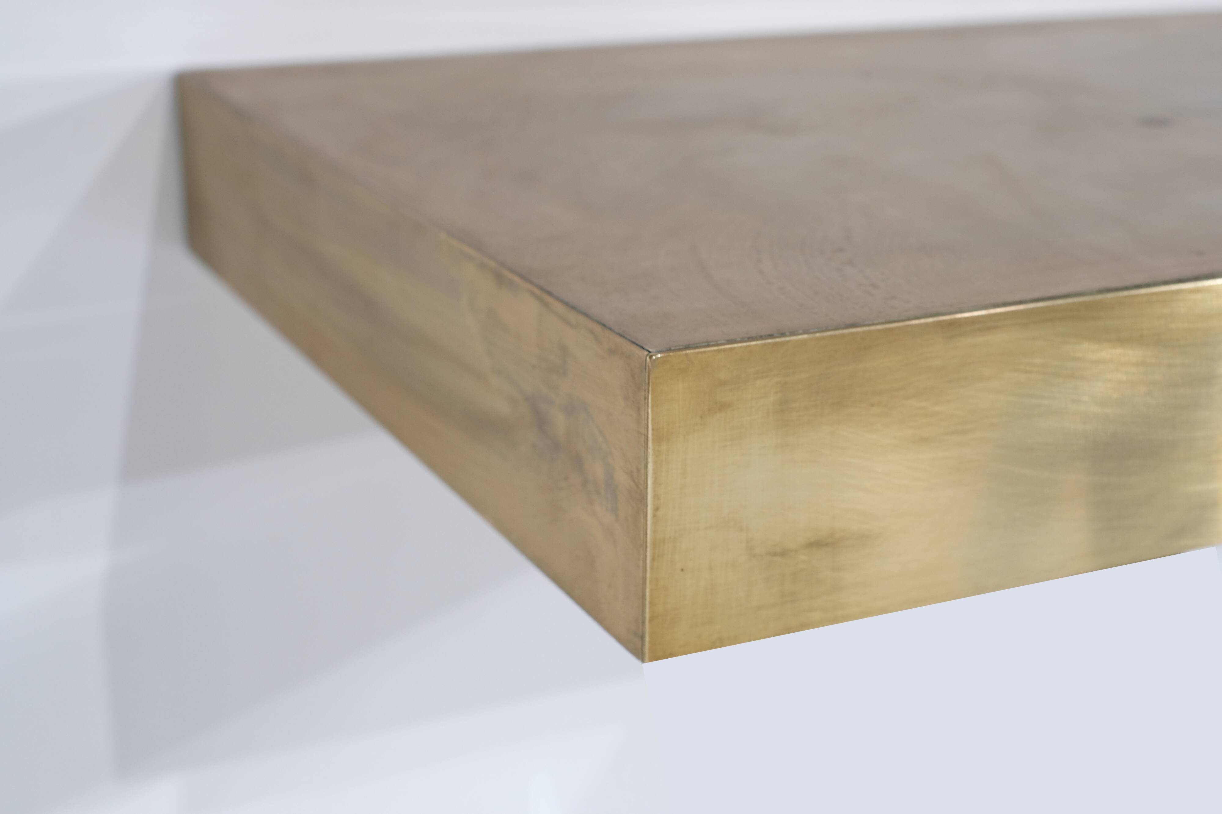 Large brass console, Italy - 1960s