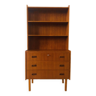 Vintage Danish Design Bookcase Wall Unit Retro Midcentury Teak Chest Of Drawers