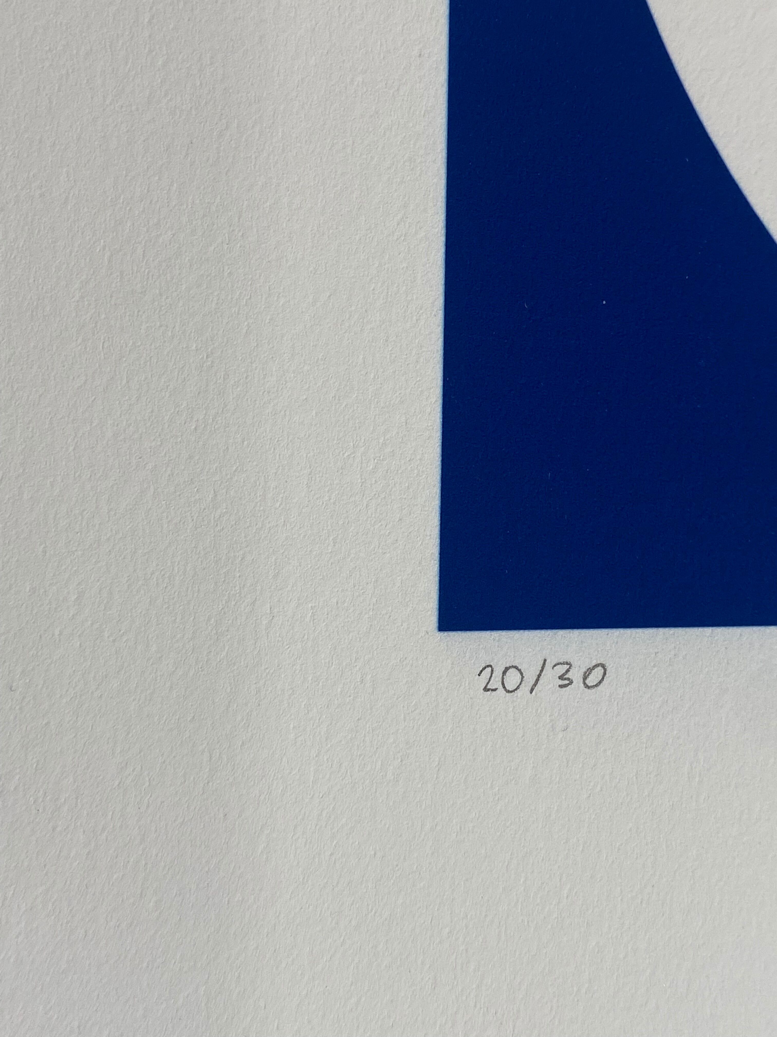Silkscreen print by Geneviève Claisse 2010s