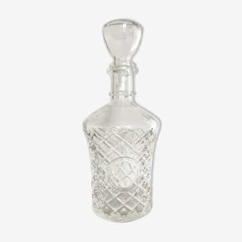 Carafe avec médaillon, verre taillé