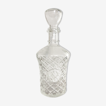 Decanter with medallion, cut glass