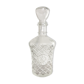 Decanter with medallion, cut glass