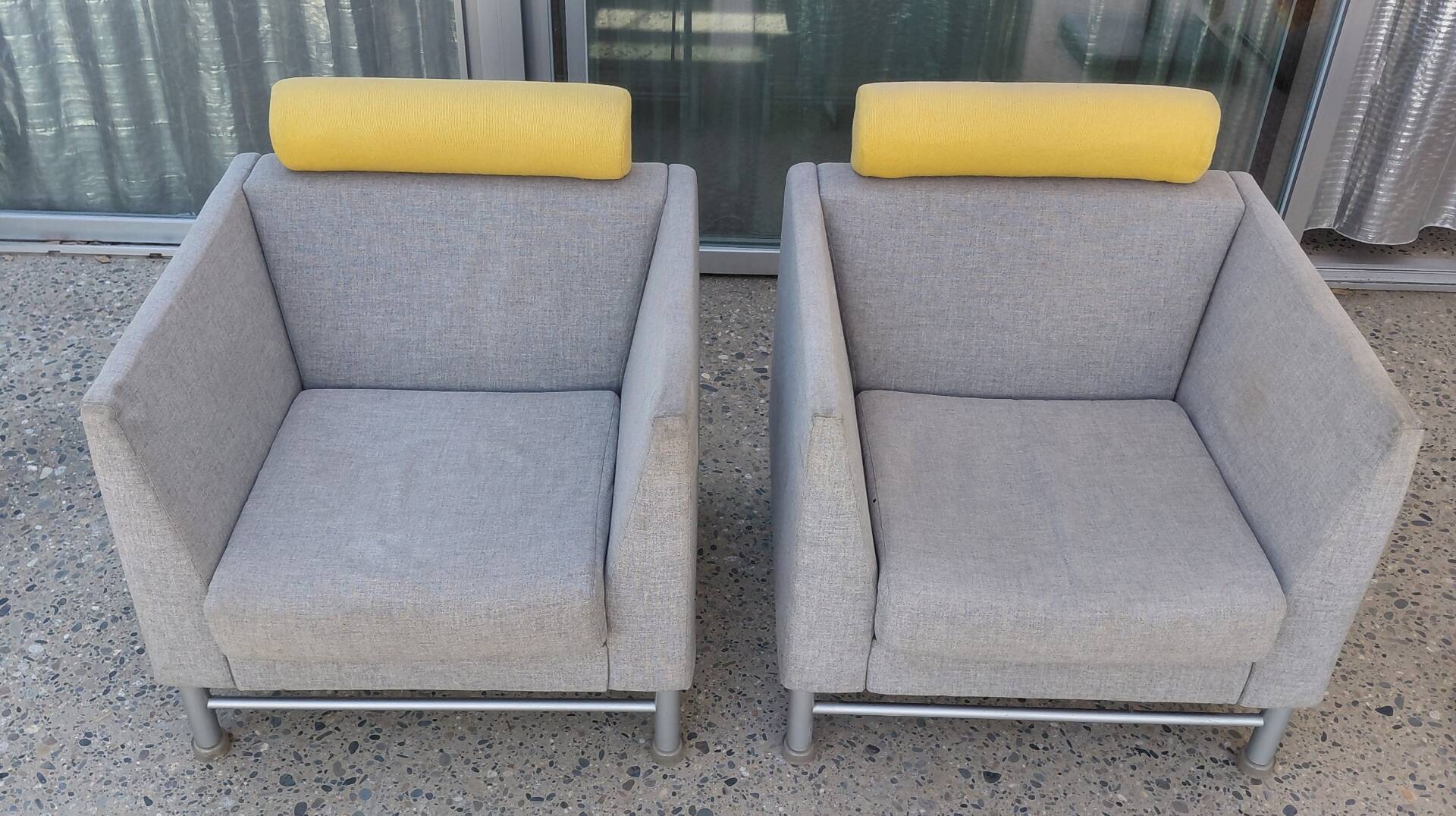 Pair of East Side armchairs by Ettore Sottsass for Knoll