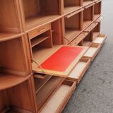 Bibliothèque de notaire vintage