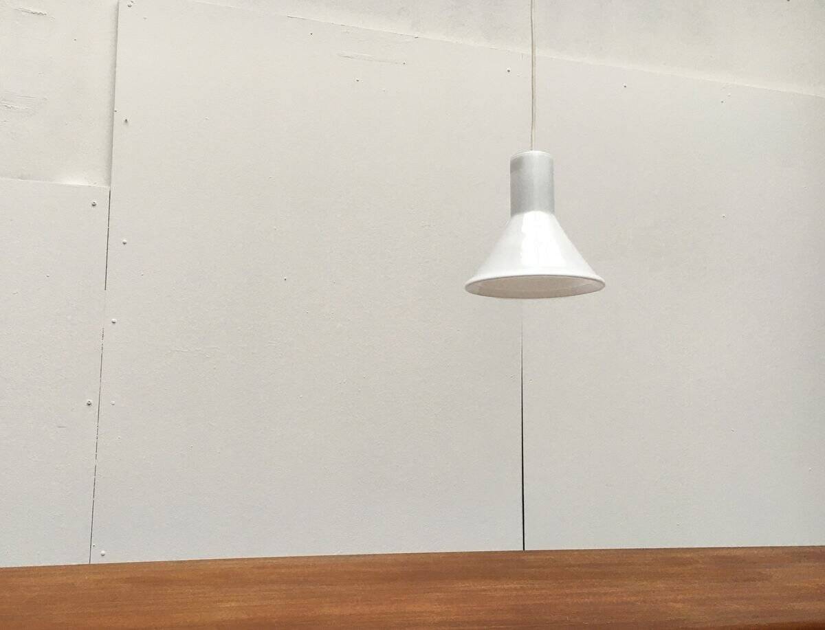 Vintage Mini Suspension Lamp P&T Danish by Michael Bang for Holmegaard, 1970s