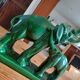 Éléphant Lemanceau en faïence verte de St Clément