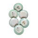 Old mismatched earthenware dinner plates
