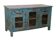 Antique Burmese teak sideboard with original blue patina.
