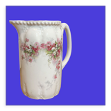 Painted ceramic water decanter