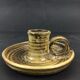 Sandstone candle holder by Albert Breton