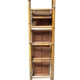 Foldable rattan shelf