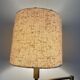 Adjustable brass wall lamp with fabric shade, Danish design, 1970s, Denmark.