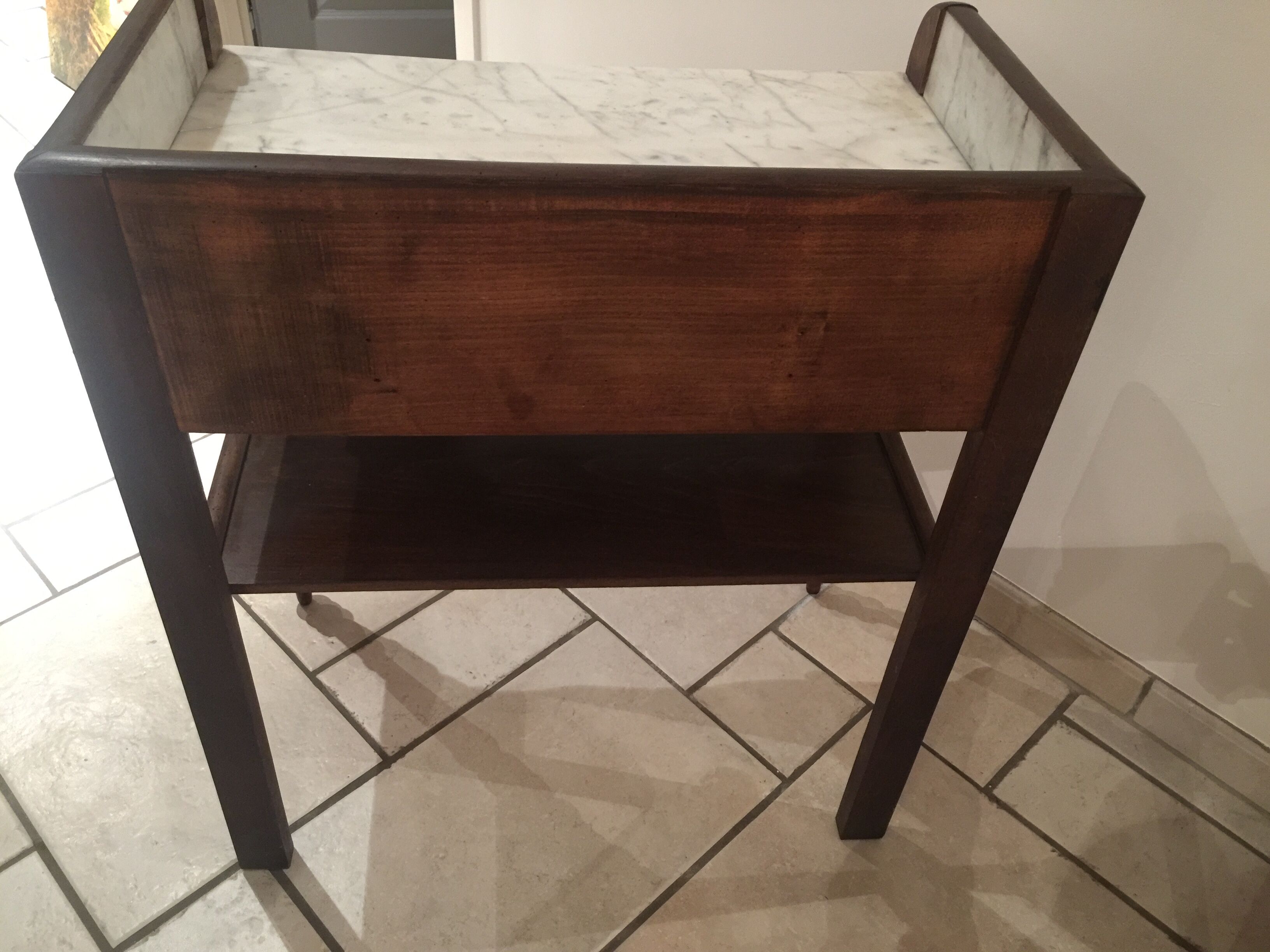 Dressing table with marble