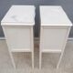 Pair of white vintage bedside tables