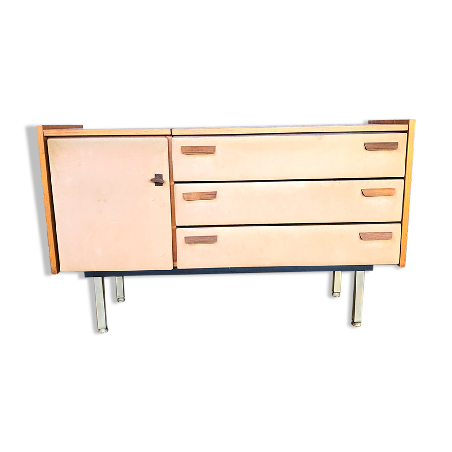 Chest of drawers dressing table in mahogany 1960