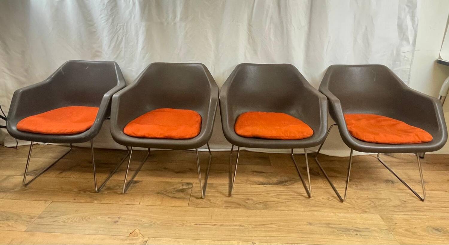 4 armchairs by Robin Day for Hille & made - 1967