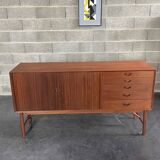 Danish Tambour Door Sideboard by Hvidt & Molgaard 50s