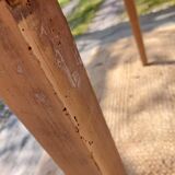 wooden bistro table, vintage, countryside, bohemian