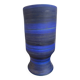 Georges Cueille Blue Vase with Rotating Decor