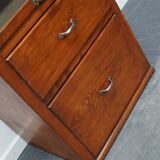 Vintage German pine haberdashery cabinet, 1950s