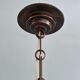 Art Deco suspension in frosted pressed moulded glass, 1920s-30s.