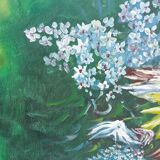 W.adams bouquet of flowers oil on canvas bouquet of flowers oil on canvas