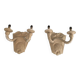 Pair of plaster wall lights